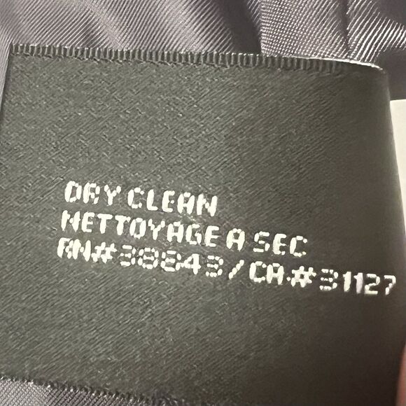 DKNY Charcoal Wool Cashmere Coat Belted Long Overcoat Size 12 NWOT Quiet Luxury - Picture 9 of 11